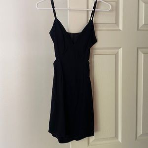 Tobi black cut out mini dress